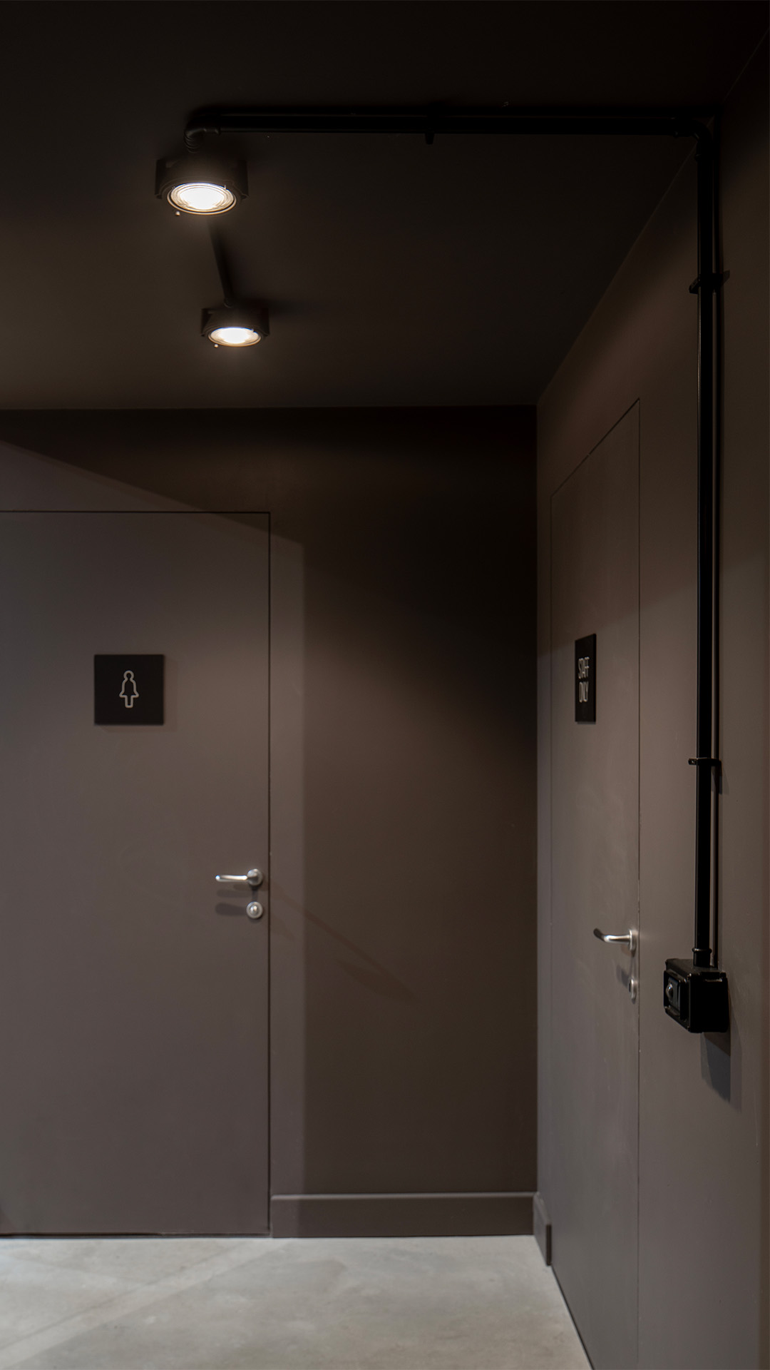 faretto da soffitto Spot impianto elettrico fuori traccia